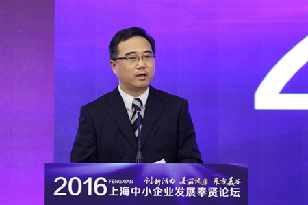 奉贤区副区长姚卫华介绍了奉贤"东方美谷"建设情况