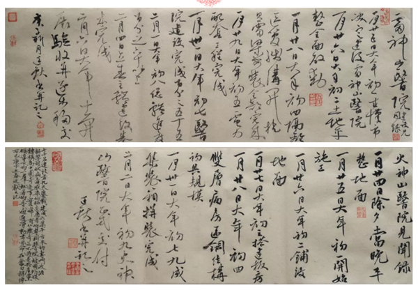 抗击疫情:上海会员金冬云书法 《雷神山,火神山医院建设见闻》