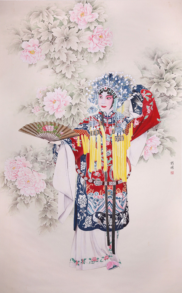 上海会员陈朝晖画作贵妃醉酒